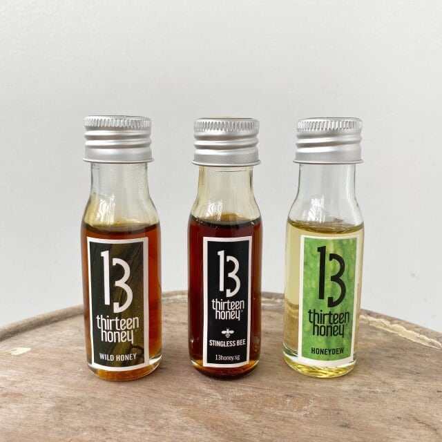 蜂蜜　はちみつ　ハチミツ　13honey 13 honey ミニボトル　3本　セット　ワイルドハニー　スティングレスビー　ハニーデュー　25G　プレゼント　ギフト